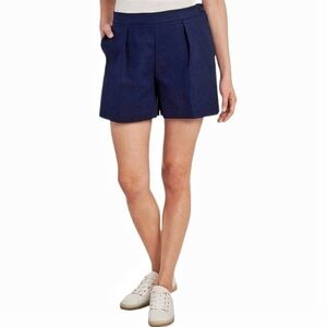 Riley & Rae - Navy Blue Pleat Shorts